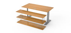 Medium Bamboo Desk Front Shelf